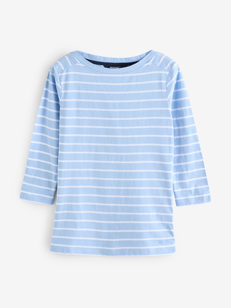 Синий - Regatta Womens Bayletta 3/4 Sleeve II T-Shirt - Изображение 5 из 5