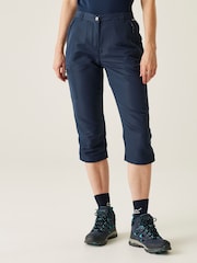 Azul - Regatta Womens Chaska Zip Off III Trousers - Imagen 1 de 7