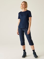 Azul - Regatta Womens Chaska Zip Off III Trousers - Imagen 3 de 7