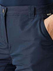 Azul - Regatta Womens Chaska Zip Off III Trousers - Imagen 4 de 7