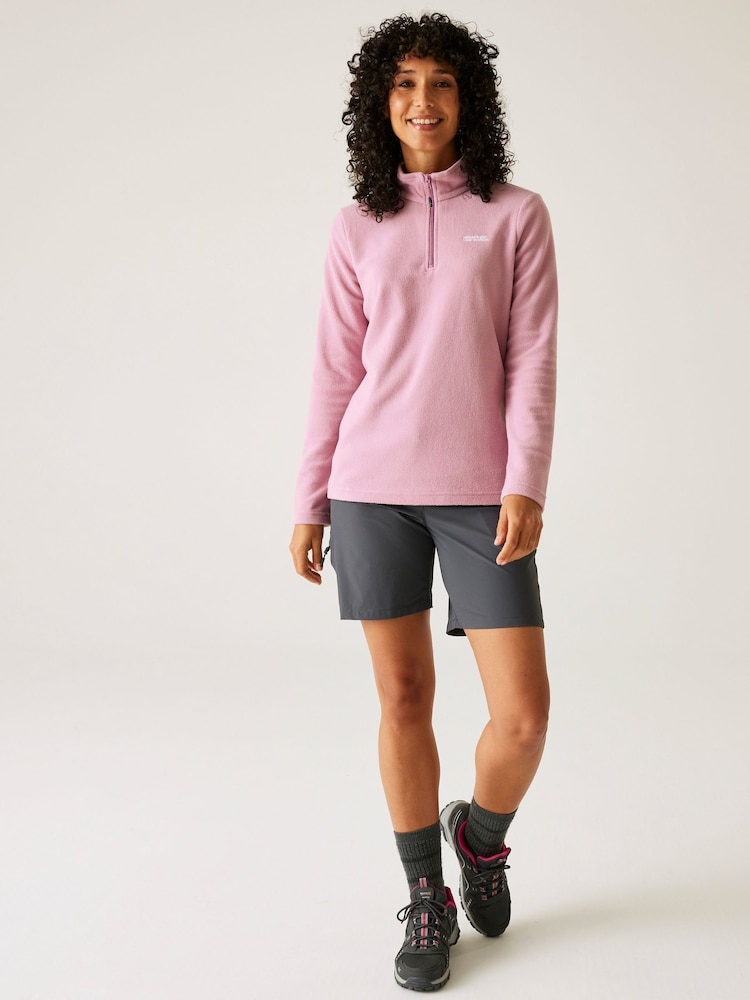 Regatta Pink Light Womens Sweetheart Lightweight Half-Zip Fleece - Image 3 of 7