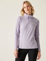 Regatta Light Purple Womens Sweetheart Lightweight Half-Zip Fleece - Image 2 of 8