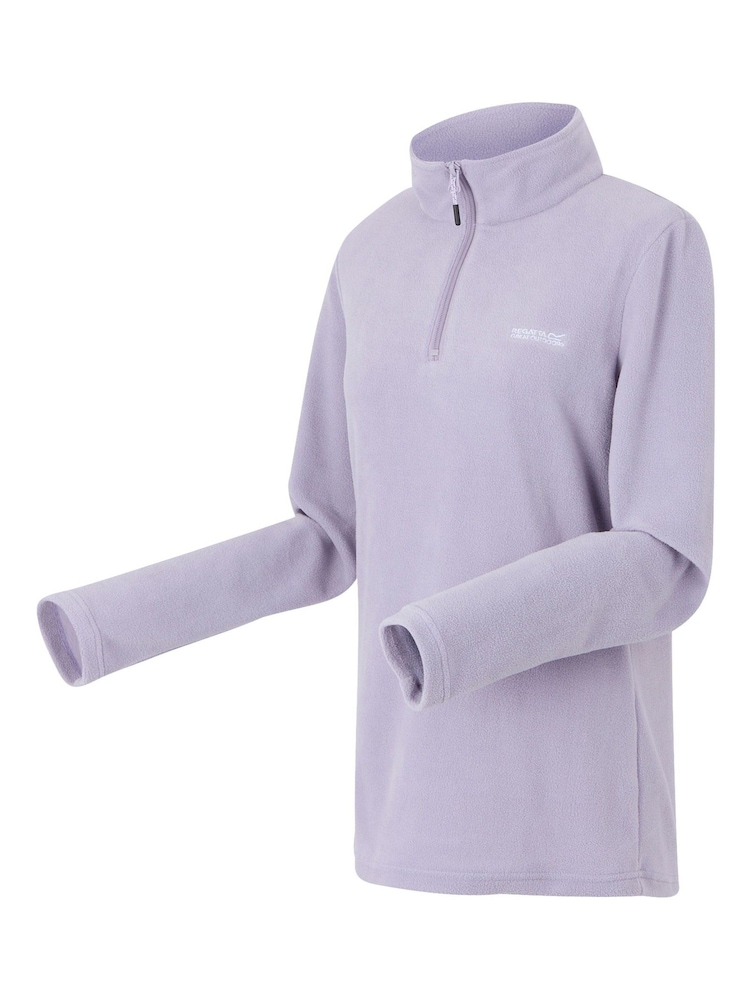 Regatta Light Purple Womens Sweetheart Lightweight Half-Zip Fleece - Image 8 of 8