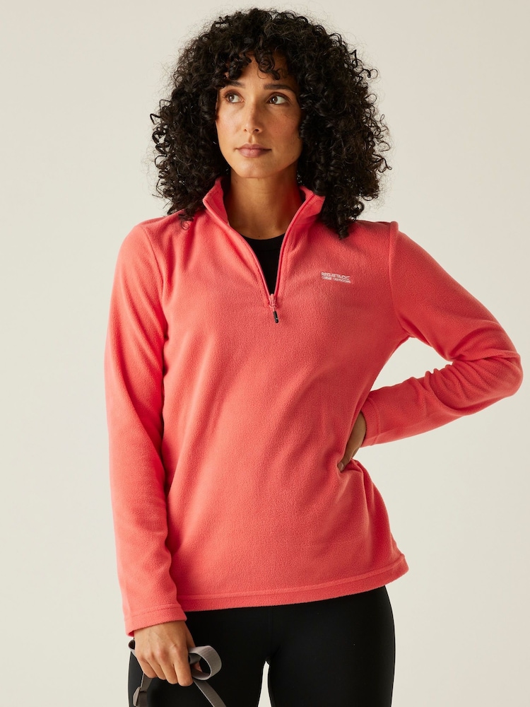Regatta Pink Bolt Womens Sweetheart Lightweight Half-Zip Fleece - Image 1 of 7 Regatta Pink Bolt Womens Sweetheart Lightweight Half-Zip Fleece - Image 1 of 7