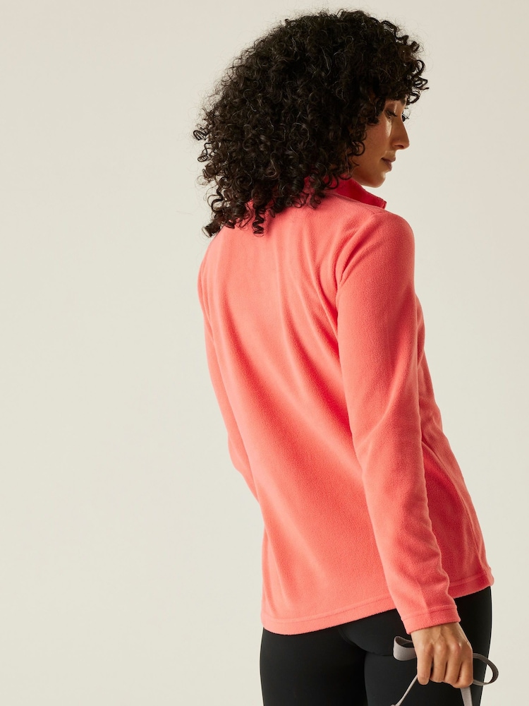 Regatta Pink Bolt Womens Sweetheart Lightweight Half-Zip Fleece - Image 2 of 7 Regatta Pink Bolt Womens Sweetheart Lightweight Half-Zip Fleece - Image 2 of 7