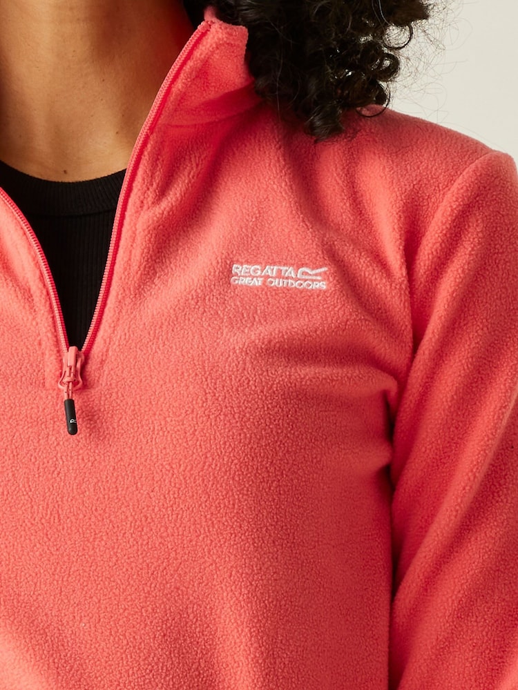 Regatta Pink Bolt Sweethart Zip Neck Fleece - Image 4 of 7