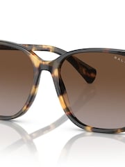 Ralph By Ralph Lauren RA5293 Irregular Brown Sunglasses - Image 2 of 6