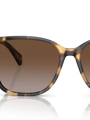 Ralph By Ralph Lauren RA5293 Irregular Brown Sunglasses - Image 3 of 6