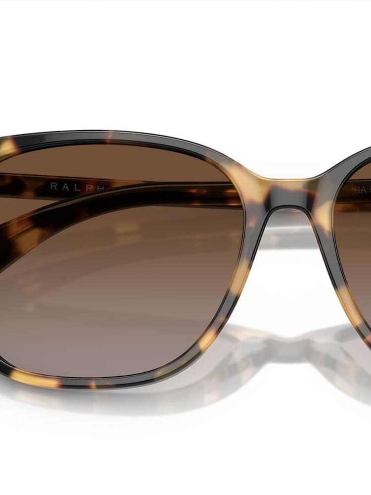 Ralph By Ralph Lauren RA5293 Irregular Brown Sunglasses - Image 4 of 6