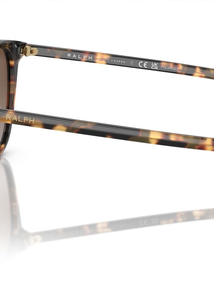 Ralph By Ralph Lauren RA5293 Irregular Brown Sunglasses - Image 6 of 6