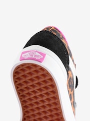 Vans Leopard Print Girls Infant Old Skool Trainers - Image 4 of 4
