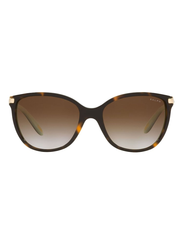 Ralph By Ralph Lauren Ra5160 Irregular Brown Sunglasses - Image 1 of 12