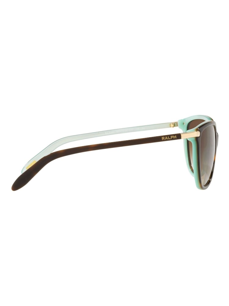 Ralph By Ralph Lauren Ra5160 Irregular Brown Sunglasses - Image 12 of 12