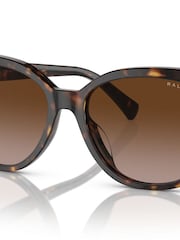 Ralph By Ralph Lauren RA5305U Irregular Brown Sunglasses - Image 2 of 6