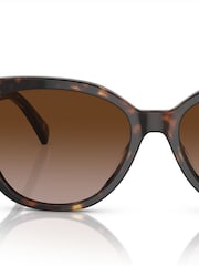 Ralph By Ralph Lauren RA5305U Irregular Brown Sunglasses - Image 3 of 6
