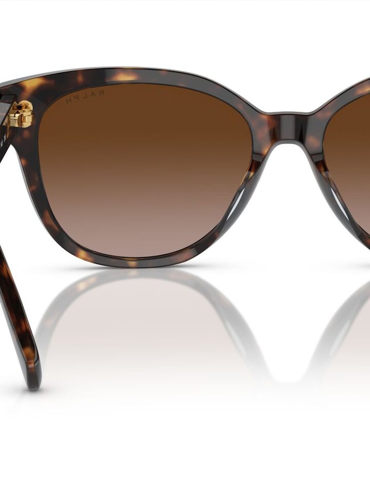 Ralph By Ralph Lauren RA5305U Irregular Brown Sunglasses - Image 5 of 6