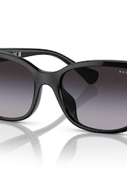 Ralph By Ralph Lauren RA5307U Irregular Black Sunglasses - Image 2 of 6