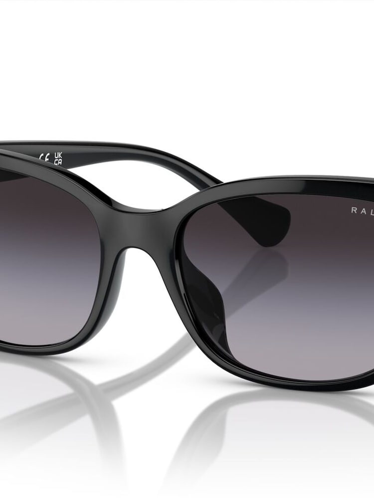 Ralph By Ralph Lauren RA5307U Irregular Black Sunglasses - Image 2 of 6