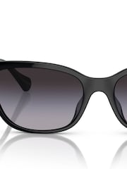 Ralph By Ralph Lauren RA5307U Irregular Black Sunglasses - Image 4 of 6