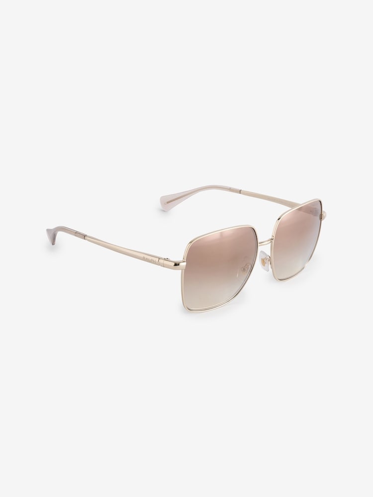 Ralph by Ralph Lauren Gold RA4142 Irregular Sunglasses - Image 1 of 6