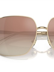 Ralph by Ralph Lauren Gold RA4142 Irregular Sunglasses - Image 4 of 6