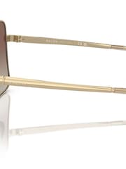 Ralph by Ralph Lauren Gold RA4142 Irregular Sunglasses - Image 6 of 6
