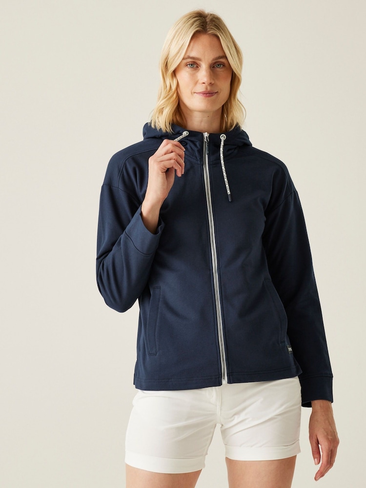 Azul marino - Regatta Womens Bayletta Full Zip Hoodie - Imagen 1 de 7