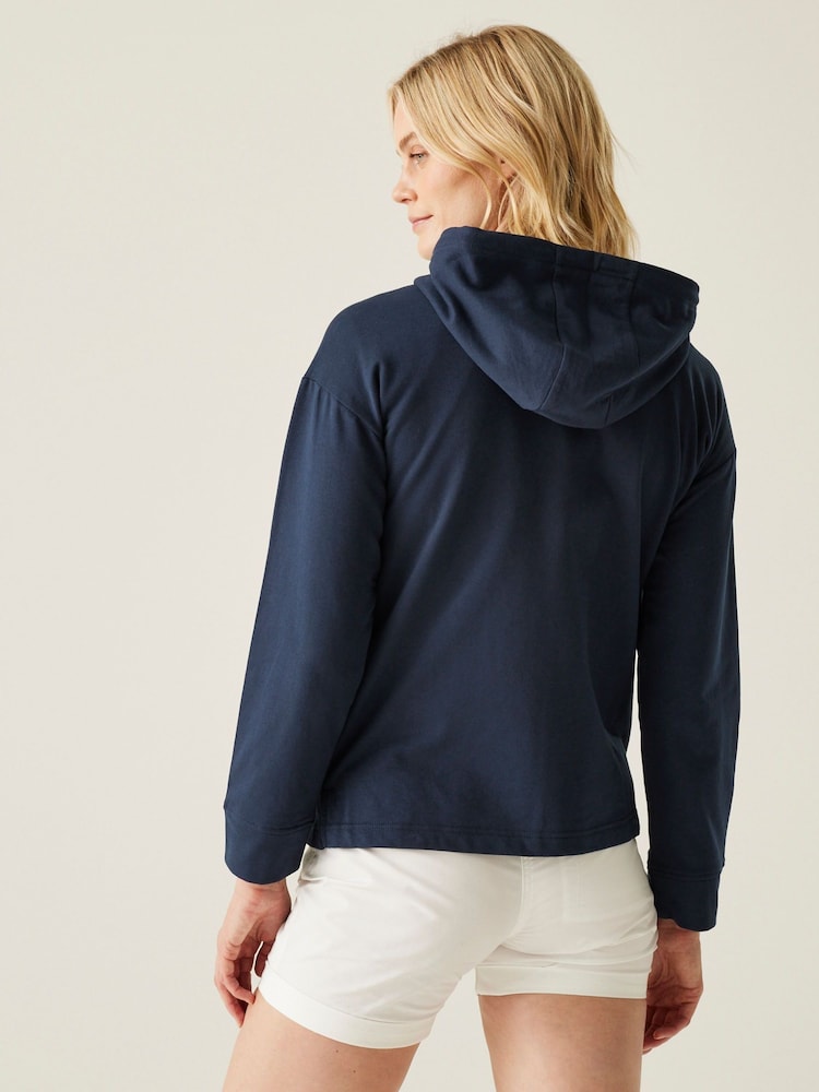 Azul marino - Regatta Womens Bayletta Full Zip Hoodie - Imagen 2 de 7