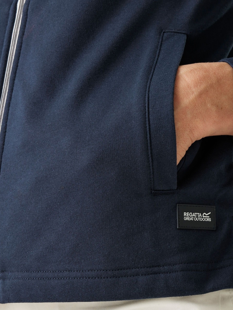 Donkerblauw - Regatta Bayletta hoodie met volledige rits voor dames - Image 4 of 7