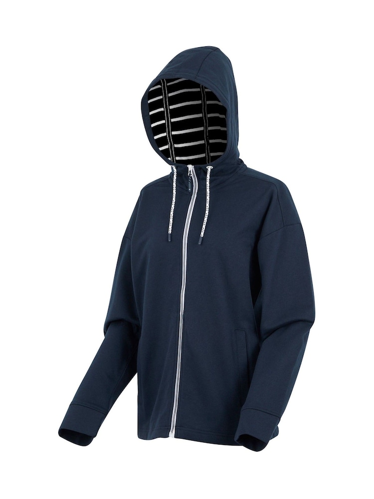 Azul marino - Regatta Womens Bayletta Full Zip Hoodie - Imagen 7 de 7