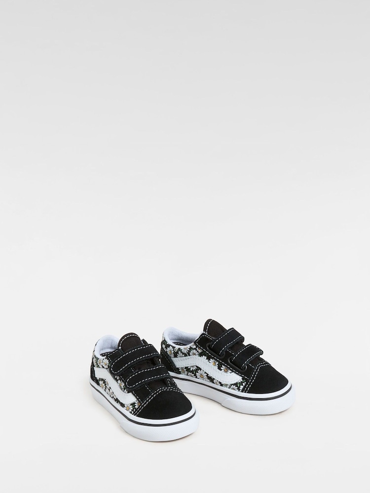 Vans Kids Floral Print Old Skool Daisies Shoes - Image 2 of 4