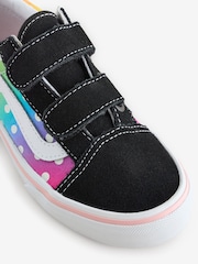 Vans Kids Old Skool Black Shoes - Imagen 4 de 4