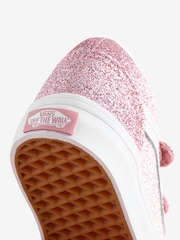 Vans Girls Infant Pink Glitter Old Skool Trainers - Image 4 of 4