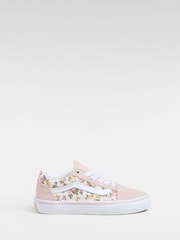 Vans Gilrs Junior Floral Old Skool Trainers - Image 1 of 4