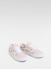 Vans Gilrs Junior Floral Old Skool Trainers - Image 2 of 4
