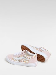 Vans Gilrs Junior Floral Old Skool Trainers - Image 3 of 4