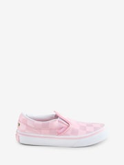 Vans Kids Pink Satin Slip-On Trainers - Slika 1 iz 1