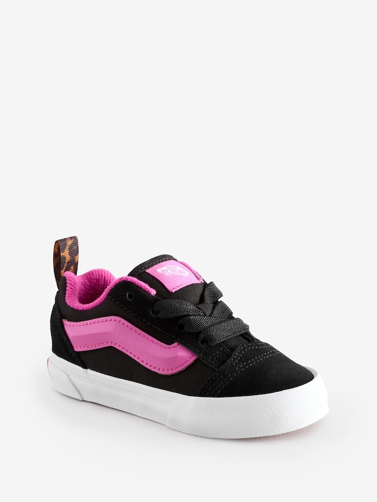 Vans Girls Infant Knu Skool Black/Grey/Pink Trainers - Image 2 of 5