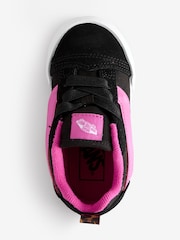 Vans Girls Infant Knu Skool Black/Grey/Pink Trainers - Image 3 of 5
