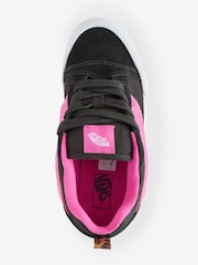 Vans Girls Junior Knu Skool Black/Grey/Pink Trainers - Image 3 of 4