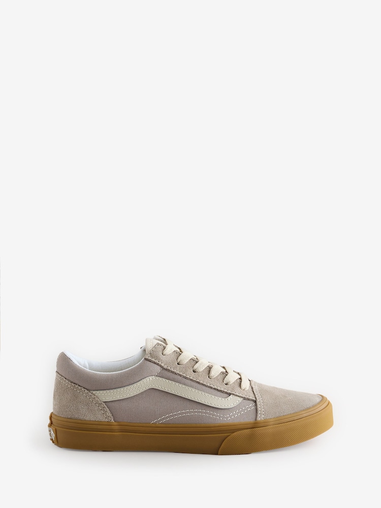 Vans Kids Grey Gum Old Skool Trainers - Slika 1 iz 4