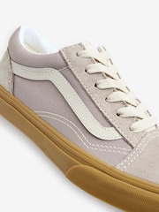 Vans Kids Grey Gum Old Skool Trainers - Slika 4 iz 4