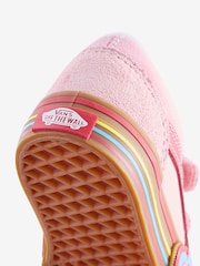 Vans Girls Infant Pink Heart Old Skool Trainers - Image 4 of 4