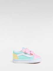 Vans Kids Blue/Pink Glitter Old Skool Trainers - Slika 1 iz 4