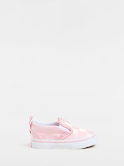 Vans Kids Pink Satin Slip On Trainers - Slika 1 iz 4