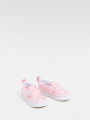 Vans Kids Pink Satin Slip On Trainers - Slika 2 iz 4
