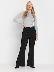 Long Tall Sally Black Co-ord Kick Flare Trousers - Image 1 of 5