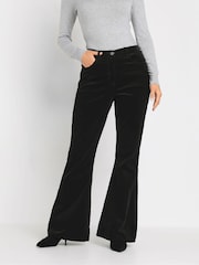 Long Tall Sally Black Co-ord Kick Flare Trousers - Image 2 of 5