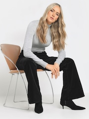 Long Tall Sally Black Co-ord Kick Flare Trousers - Image 4 of 5
