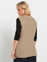 PixieGirl Petite Natural Zip Side V-Neck Tunic - Image 4 of 5